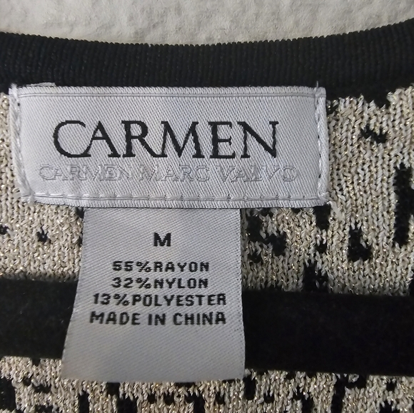 Carmen Sweater Midi Dress Sx M Women Evening 3/4 Sleeves Cocktail Stretchy - Picture 4 of 12